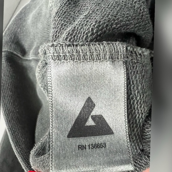 American Giant Grey French Terry Half Zip Sweater Size M - Picture 4 of 5